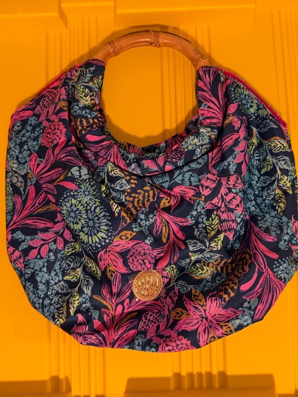 Lilly bamboo handle purse